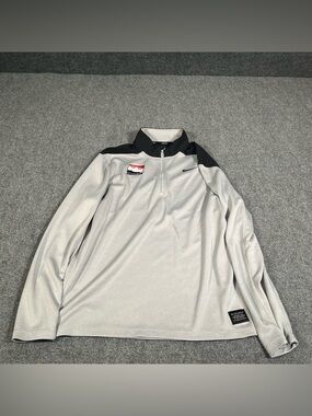 Nike Dri-FIT Tour 1/2 Zip Golf Pullover Gray Men’s Size Medium Athletic Preppy
